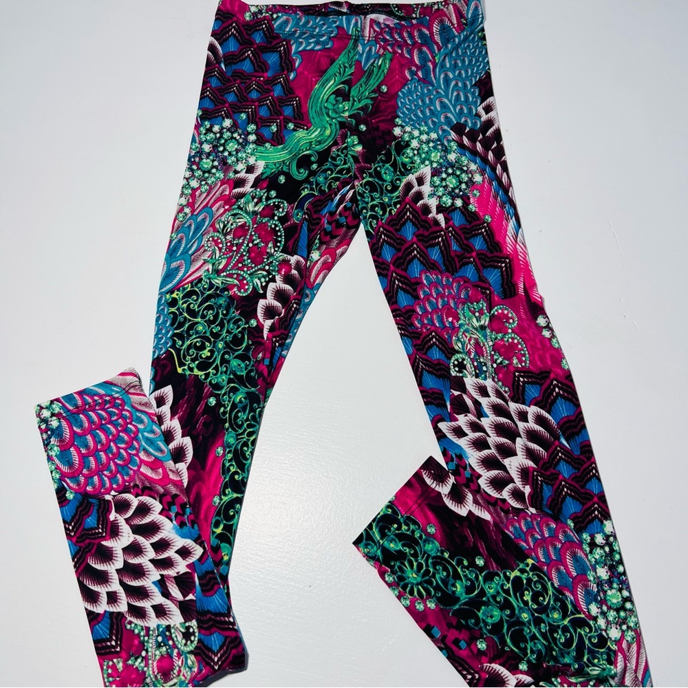 Two Pairs Of Beautiful Print Leggings! // S - image 2